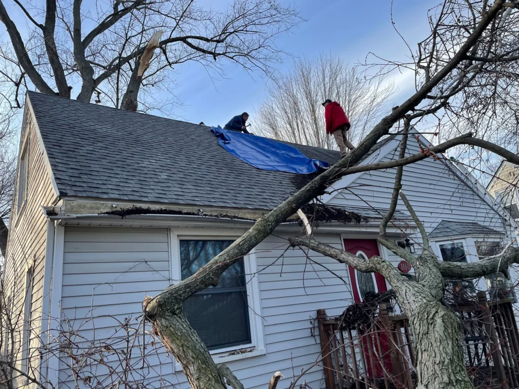 storm damage roof repair services