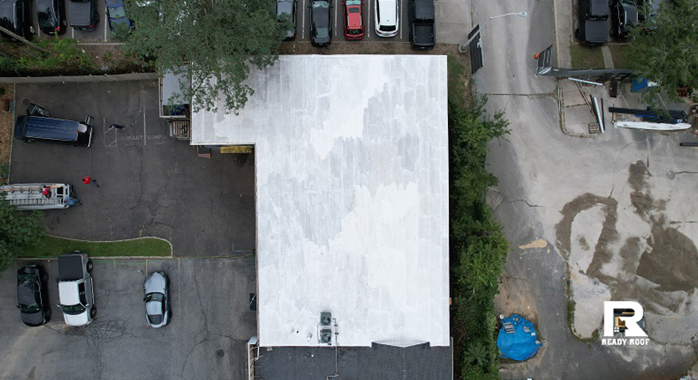 flat roof leak repair flashing damage